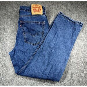Levi's 550 Straight Denim Jeans Men's‎ 36x32 Blue Medium Wash 5-Pocket Cotton